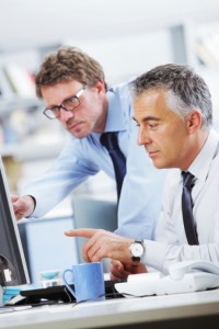 Business people at work